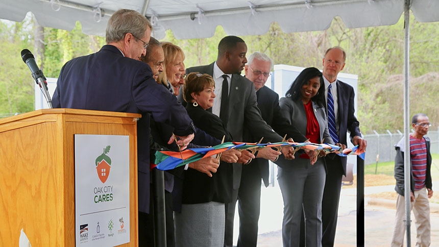 Oak City Cares Ribbon Cutting 2019