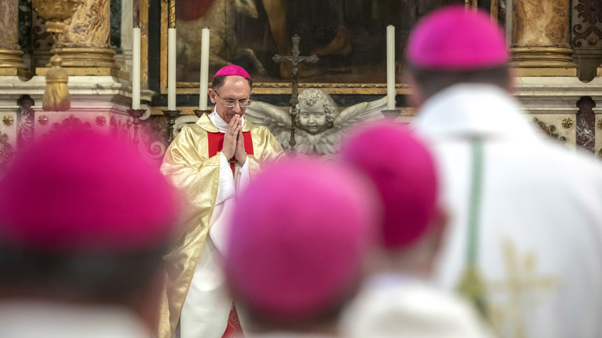 Bishop, monsignor make historic visit to Vatican