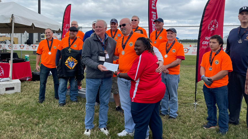 NC Knights are 'top team' at plane pull fundraiser