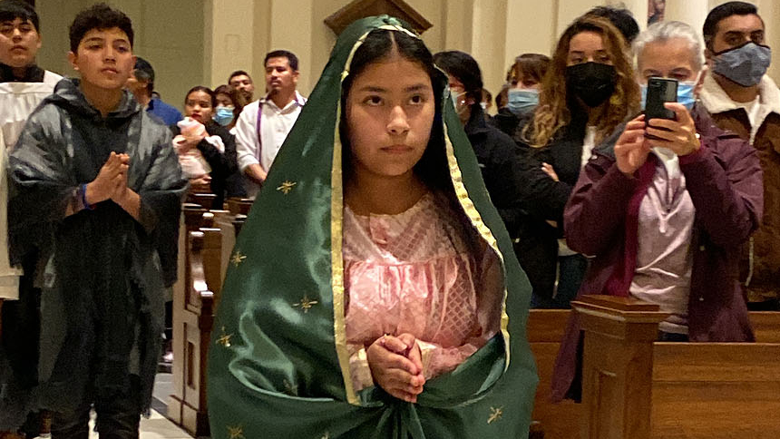 Faithful celebrate Our Lady of Guadalupe