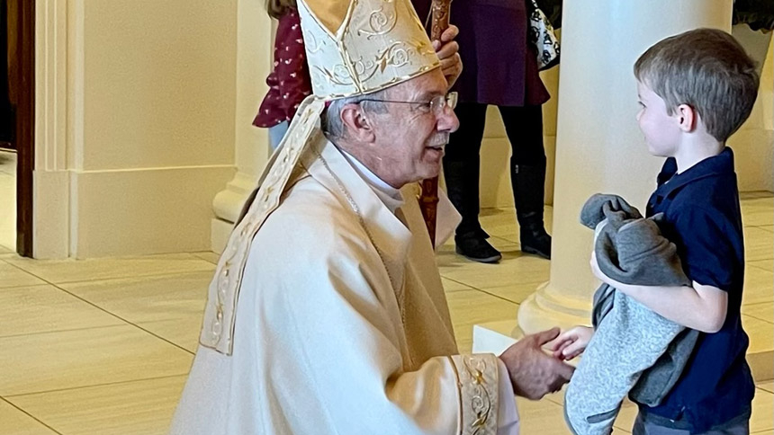 Homeschool families gather for Mass, reception at cathedral