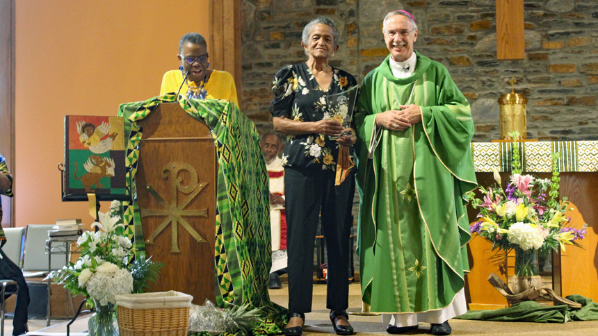 Diocesan Gospel choir director honored for years of service as she retires