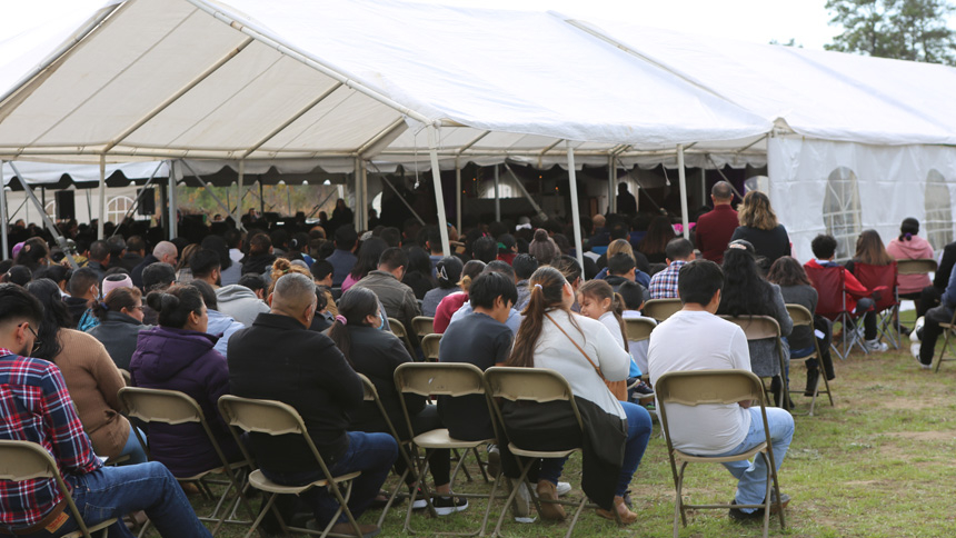 New land blessed; St. Andrew in Red Springs to build new church