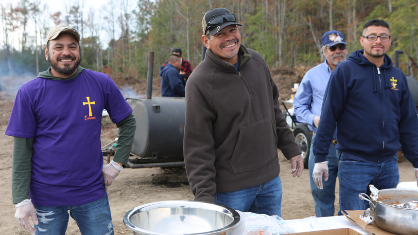 New land blessed; St. Andrew in Red Springs to build new church