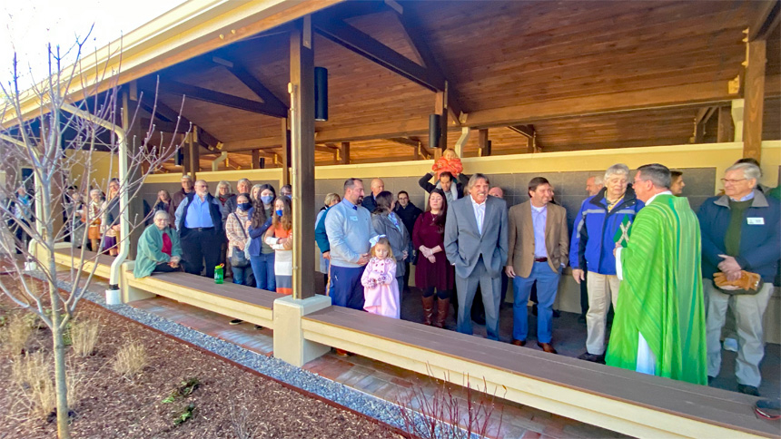 Garden and additional columbarium blessed at St. Francis of Assisi