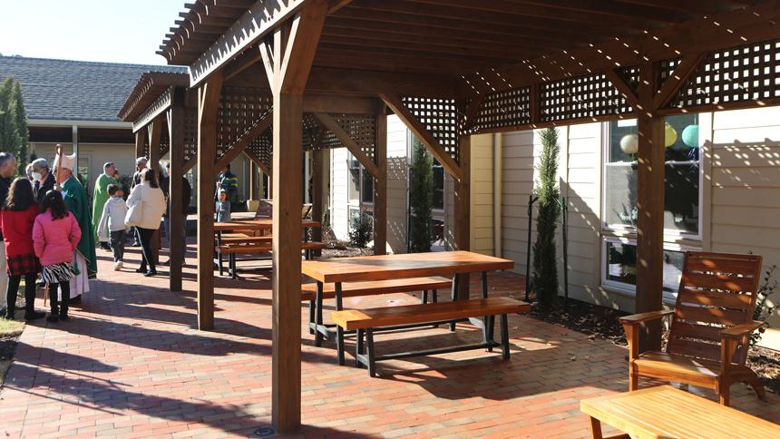 Garden and additional columbarium blessed at St. Francis of Assisi