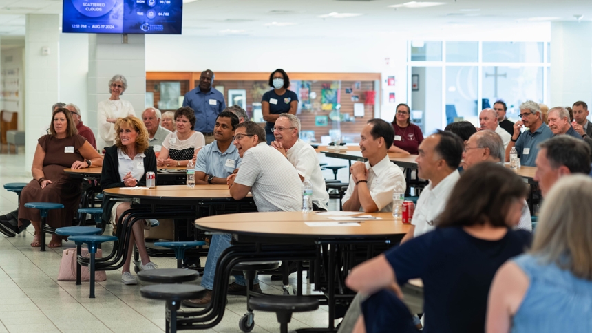 Cardinal Gibbons hosts celebration for parish council members