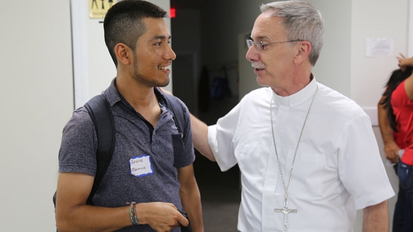 Andres Ramírez and Bishop Zarama