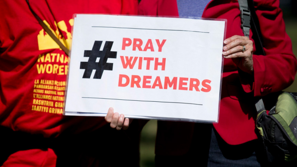 Demonstrators attend a rally near the U.S. Capitol in Washington calling for passage of the DREAM Act, which would have created a path to citizenship for "Dreamers," the beneficiaries of the Deferred Action for Childhood Arrivals, known as DACA. A federal appeals court ruled Oct. 5, 2022, that DACA is unlawful but it agreed to preserve the program for existing recipients. President Barack Obama created the program in 2012 by executive action. (CNS photo/Tyler Orsburn)